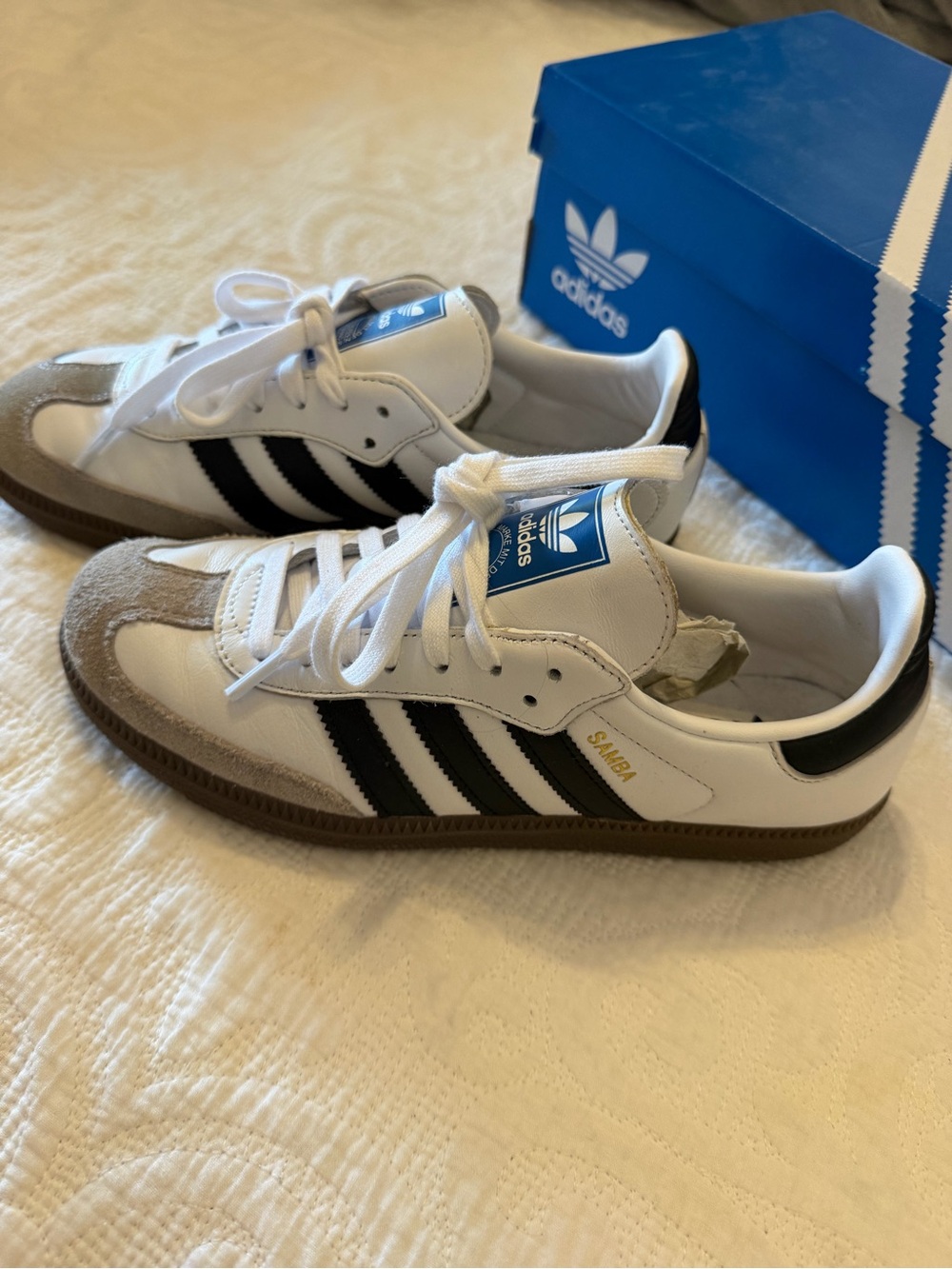 adidas Samba OG Sneakers White and Black Men’s 7/Women’s 8
